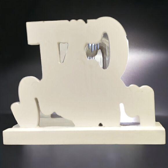 SIGN CAT MOM ACCENT Pets Style White Wood SIGN/STAND Décor - Picture 4 of 6